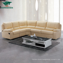 2020 Italy Modern Corner L Shape Living Room Recliner Wooden Frame Furniture Sofa
